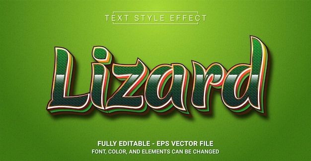 Lizard Text Style Effect Editable Graphic Text Template