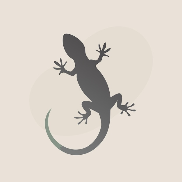 Vector a lizard that is on a brown background