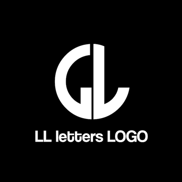 LL letters vector logo design