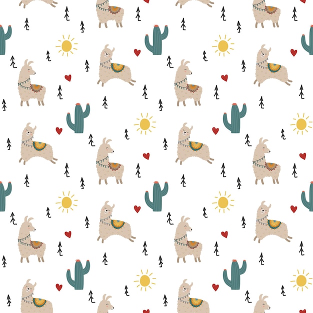 Llama print pattern