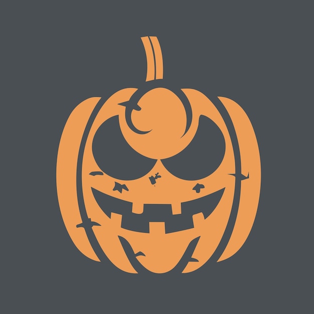 llustration of Spooky Halloween Pumpkin Halloween vector design perfect for invitations posters