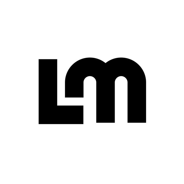 Vector lm initial letter logo icon design