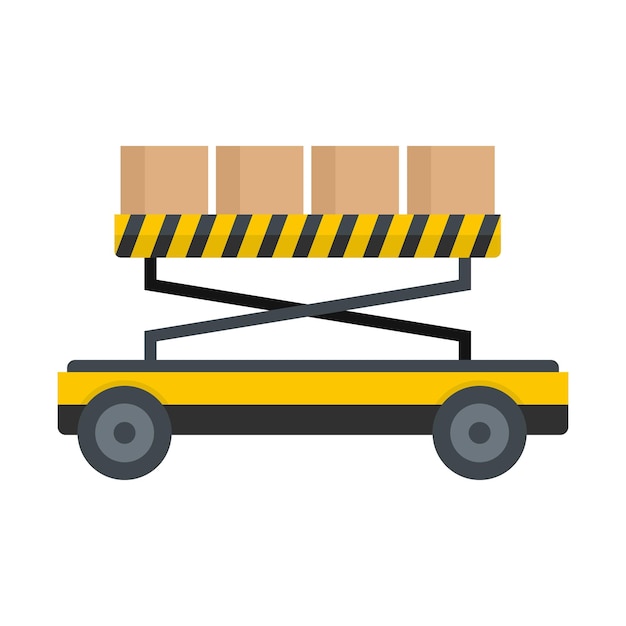 Loader platform icon Flat illustration of loader platform vector icon for web