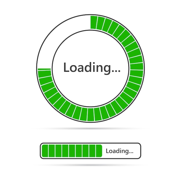 Loading bar icons.  illustration