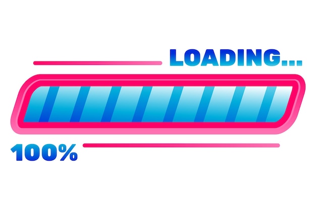 Loading Progress Bar Sticker Design