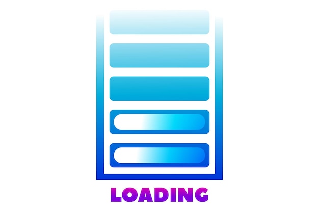 Loading Progress Bar Sticker Design