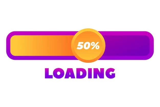 Loading Progress Bar Sticker Design