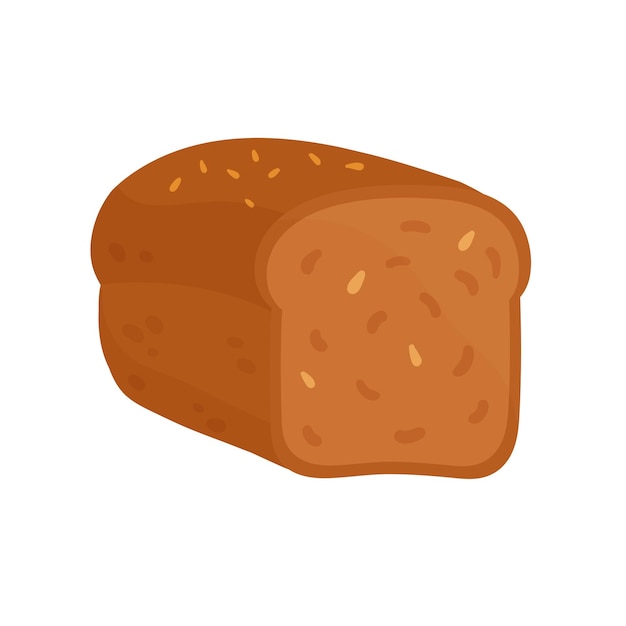 Loaf of whole grain bread bakery product healthy loaf of brown cereal bread cut in half