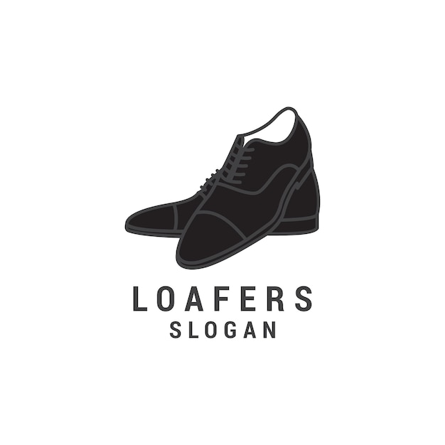 Loafers logo icon design template Elegant luxury premium vector