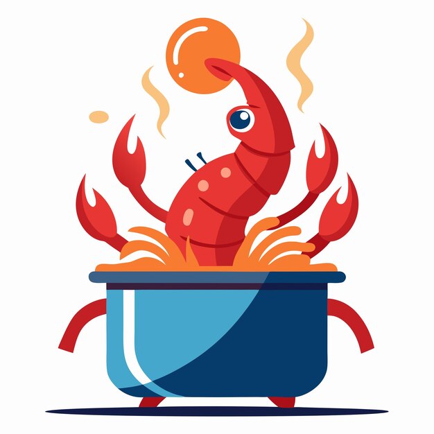 Vector lobster illustration art