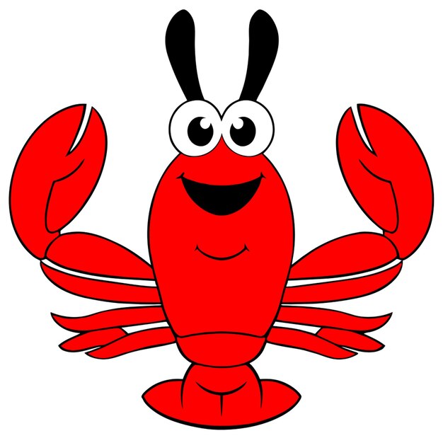 Vector lobster vector illustration cartoon