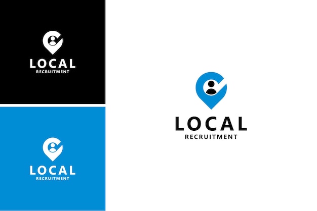 local point recruitment people logo design