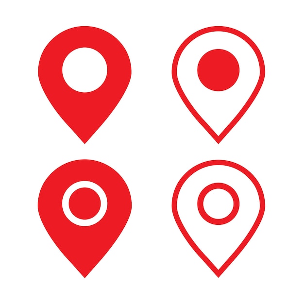 Location icon map pinsGPS navigation