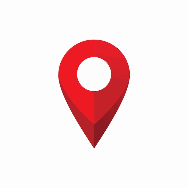 A location pin commonly used in maps and navigation apps