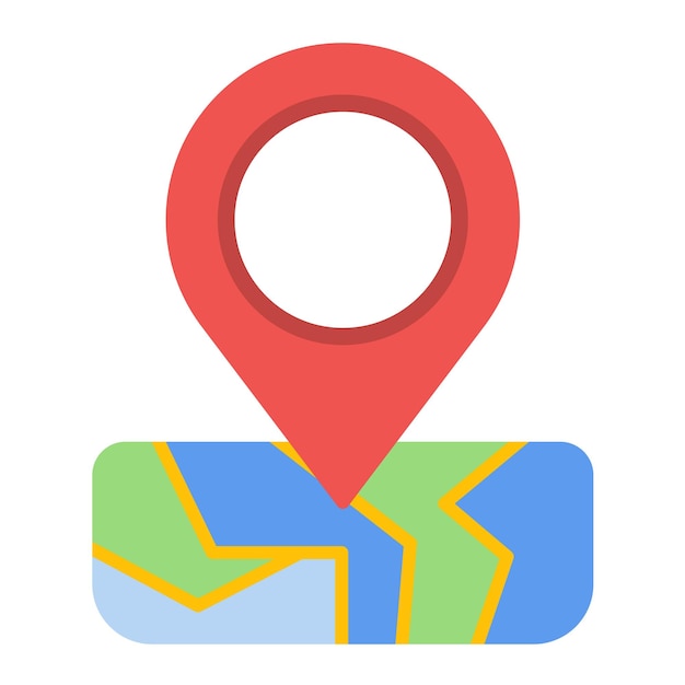 Location Pin Flat Illustration