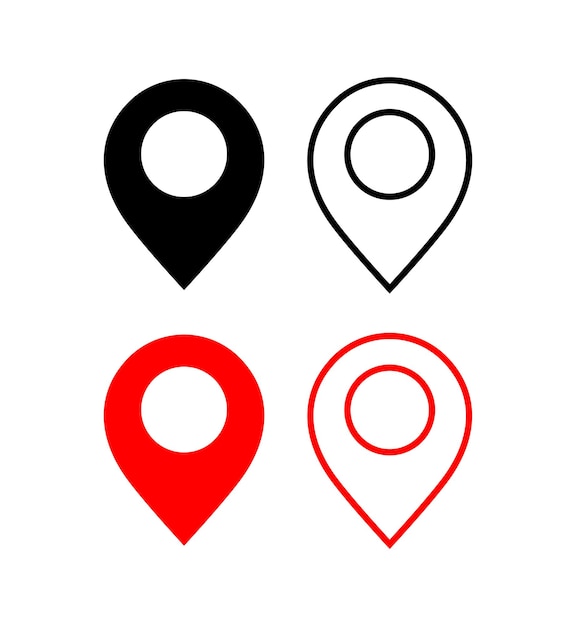 Location pin icon vector