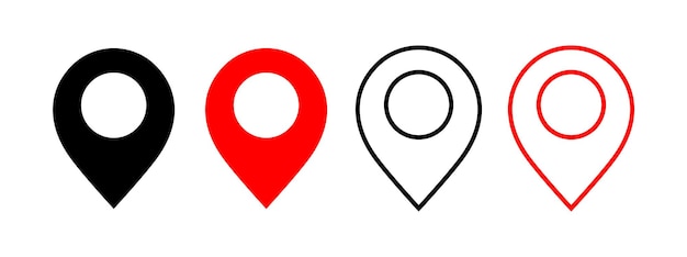 Location pin icon vector