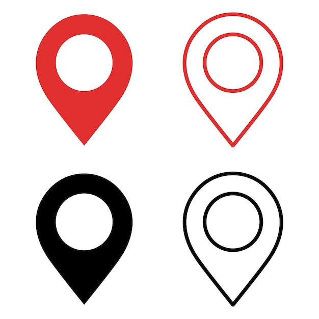 Location Pin Styles Set