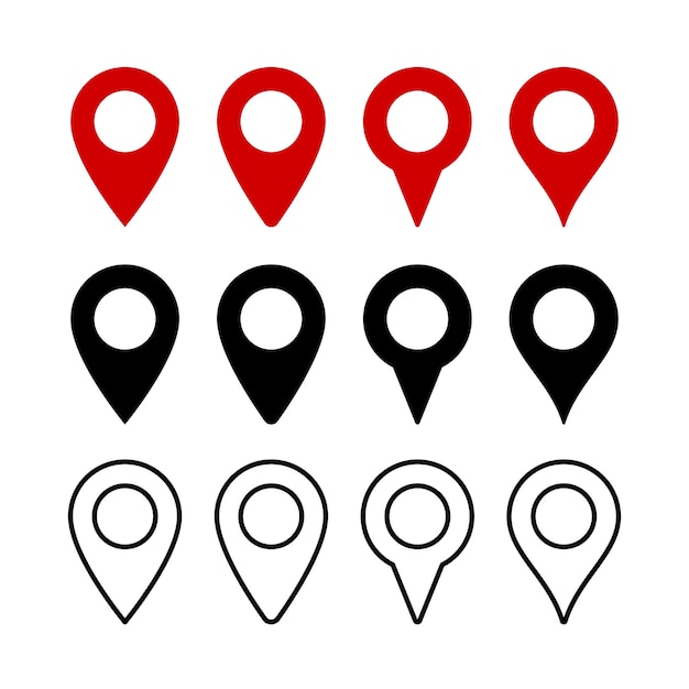 Location Pins Set