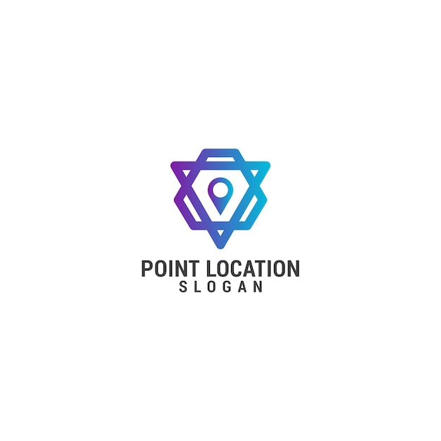 Location point logo icon design template luxury premium vector