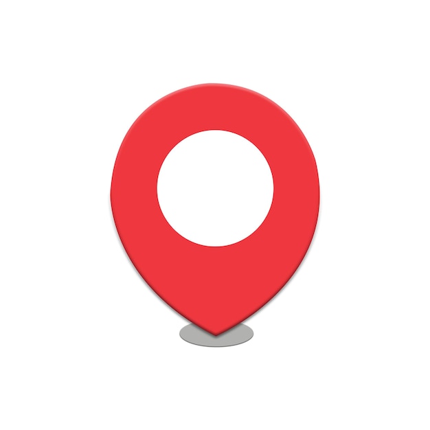 Location red pin icon sign vector illustration