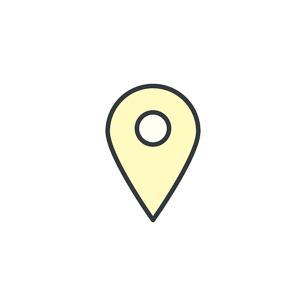 Locator icon vector design templates simple and modern concept