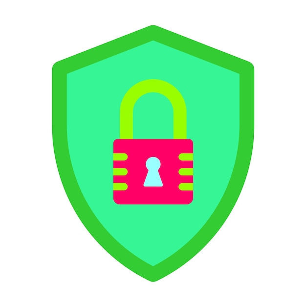 Lock Shield Icon Style