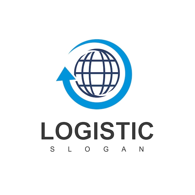 Logistic Logo Template Expedition And Transportation Business Icon