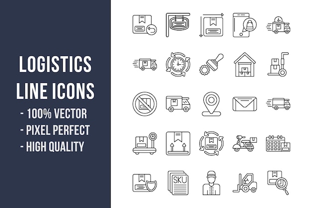 Logistics Line Icons