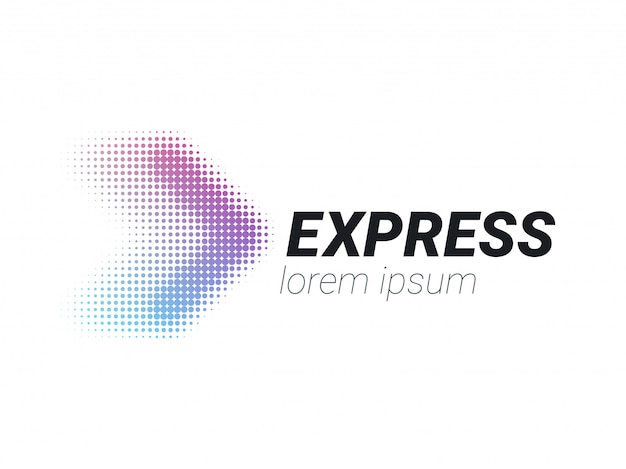 Logistics logo arrow express delivery