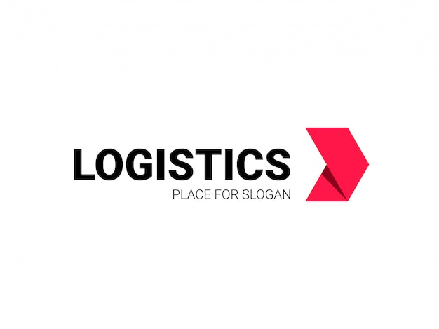 Logistics logo arrow express delivery