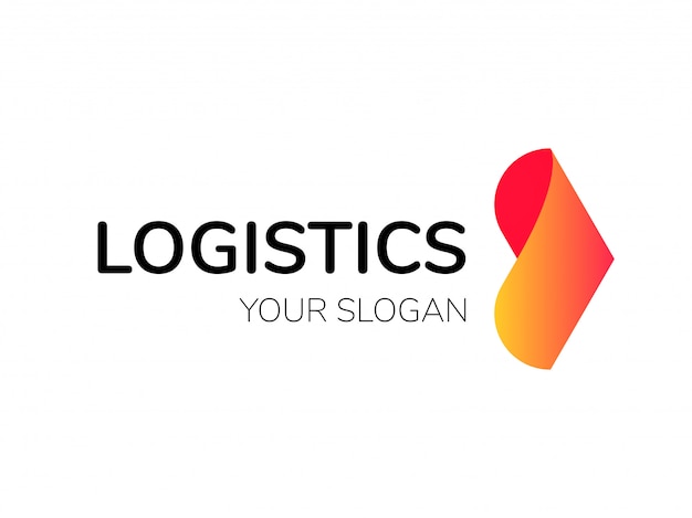 Logistics logo arrow express delivery