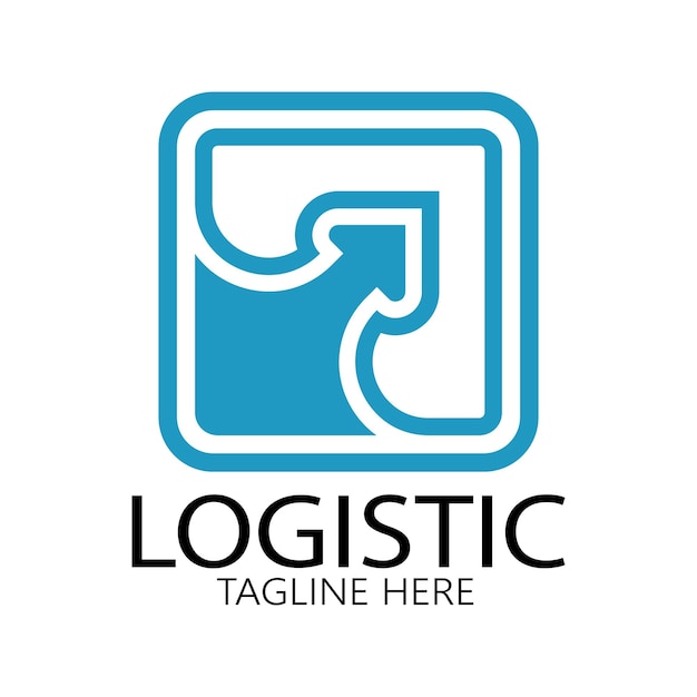 Logistics logo icon illustration vector design distribution symbol delivery of goods economy finance