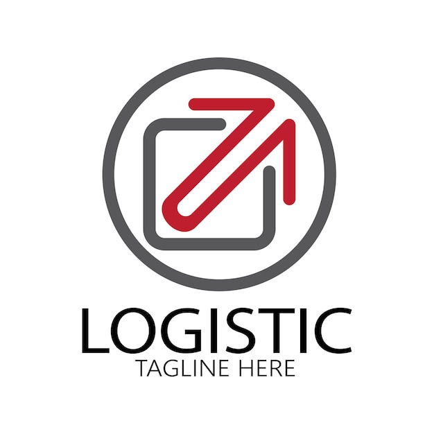 Logistics logo icon illustration vector design distribution symbol delivery of goods economy finance