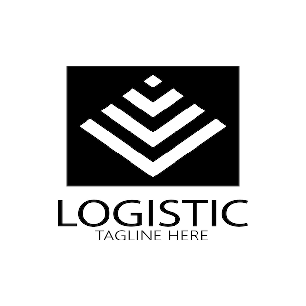 Logistics logo icon illustration vector design distribution symbol delivery of goods economy finance