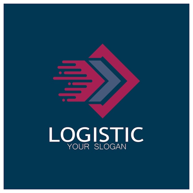 Logistics logo icon illustration vector design distribution symbol delivery of goods economy finance