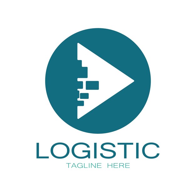 Logistics logo icon illustration vector design distribution symbol delivery of goods economy finance