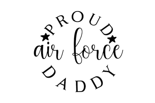 A logo for air force daddy.