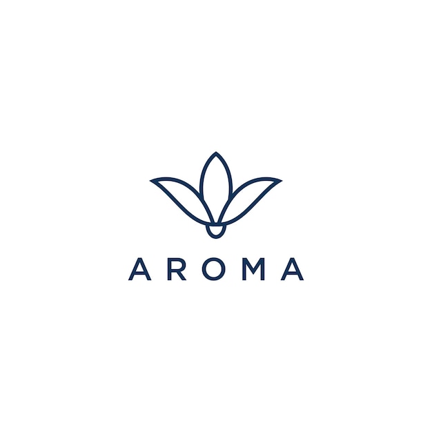 logo aroma design art template