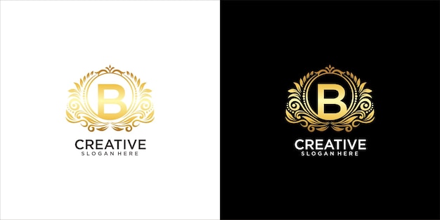 Logo b ornament luxury design