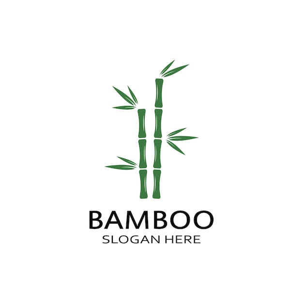 Logo of a bamboo plant or a type of hollow plant Using a modern illustration business vector concept design