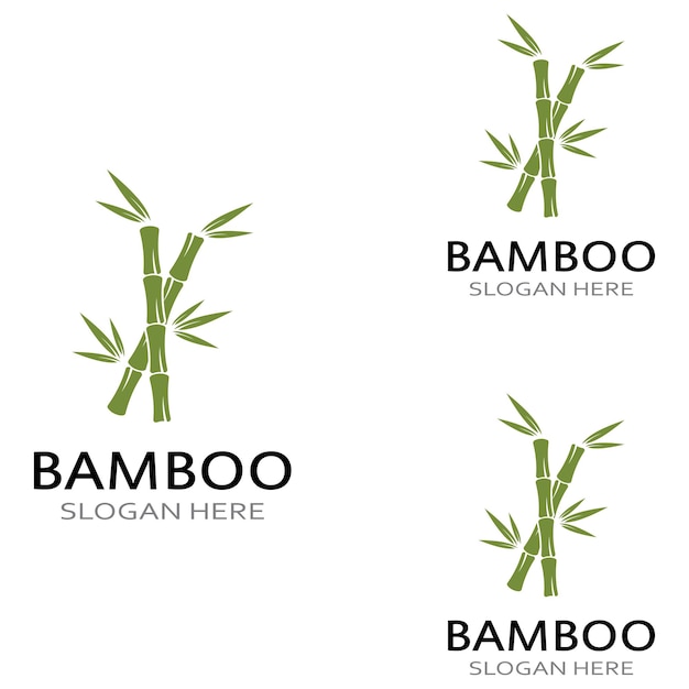 Logo of a bamboo plant or a type of hollow plant Using a modern illustration business vector concept design