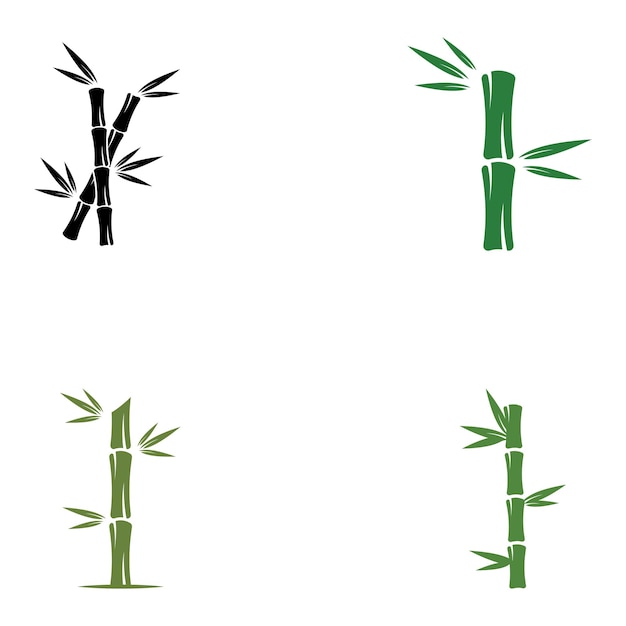 Logo of a bamboo plant or a type of hollow plant Using a modern illustration business vector concept design