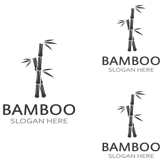 Logo of a bamboo plant or a type of hollow plant Using a modern illustration business vector concept design