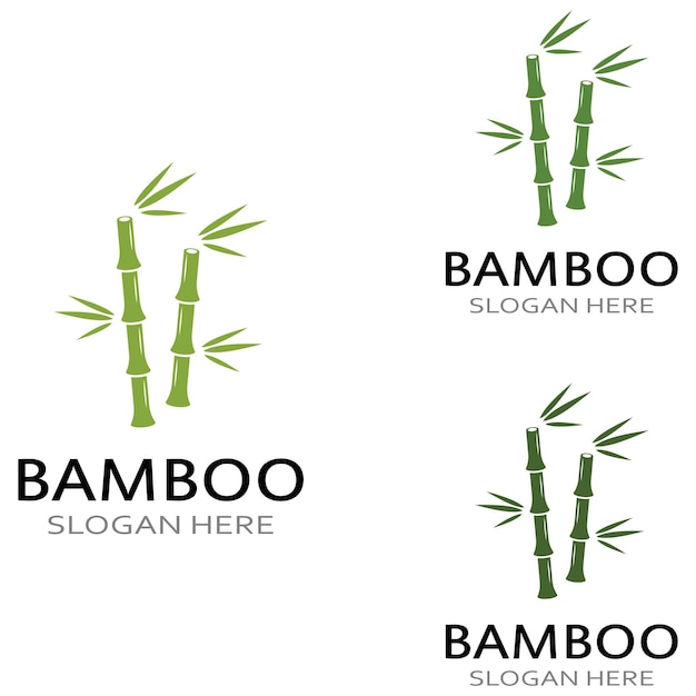 Logo of a bamboo plant or a type of hollow plant Using a modern illustration business vector concept design