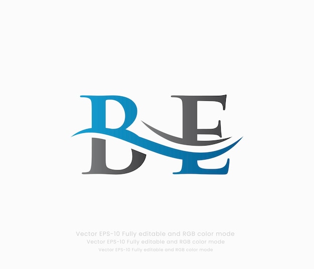 A logo for be on a white background