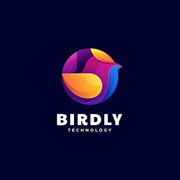  Logo Bird Gradient Colorful Style