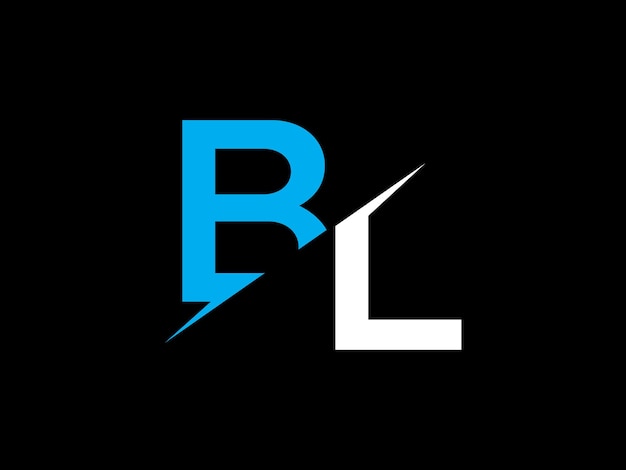 A logo for bl and bl with a broken piece in the middle