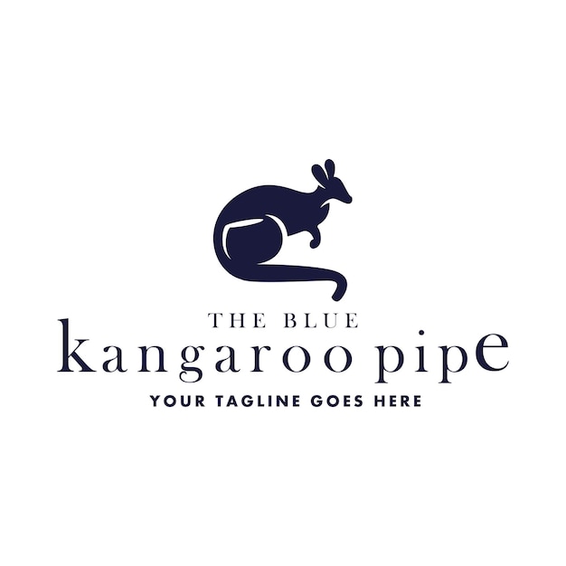 Logo Blue Kangaroo Pipe General Good For Any Industry