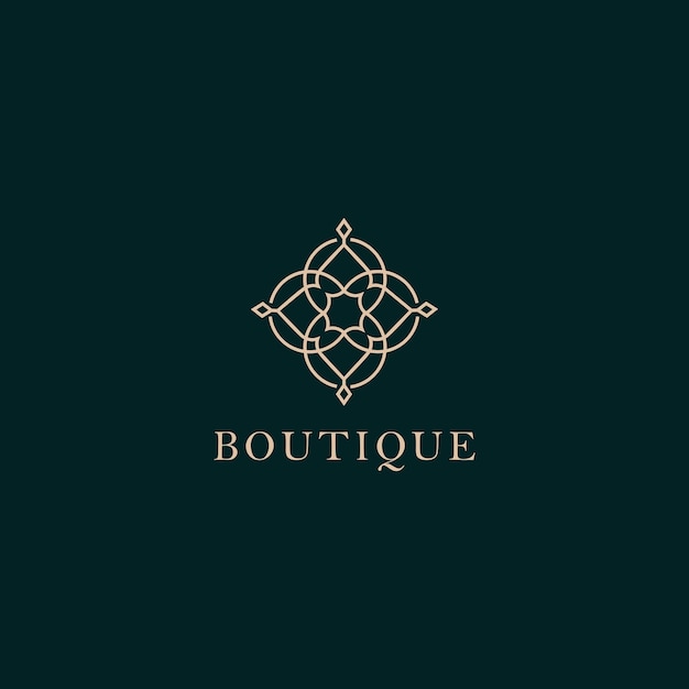 logo boutique design art template